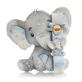 Λαμπάδα Ελεφαντάκι μπλε ¨Η πρώτη μου λαμπάδα¨