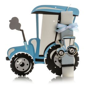 Λαμπάδα Τρακτεράκι μπλέ