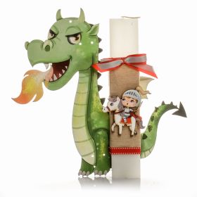 Λαμπάδα Δράκος Ιππότης Άλογο