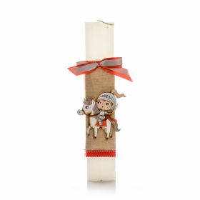 Πασχαλινή Λαμπάδα Ιππότης με άλογο