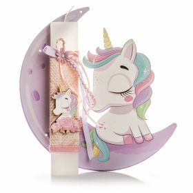 Λαμπάδα Unicorn Φεγγάρι