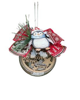 Plexiglass μπάλα Νονό με πιγκουινάκι 