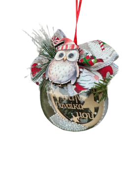 Plexiglass μπάλα Γυναίκα με κουκουβάγια 