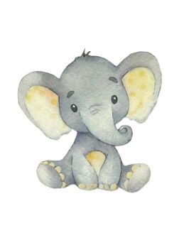 Στοιχείο Ελεφαντάκι ροζ ¨πρώτη λαμπάδα¨