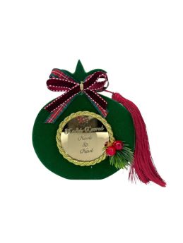 Αυτοστηριζόμενο Διακοσμητικό Ρόδι 15εκ πράσινο