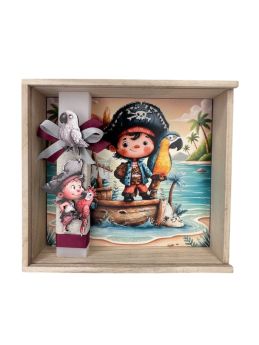 Λαμπάδα με Φωτιζόμενο Κουτί Pirate