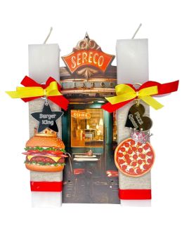 Λαμπάδα Burger King & Pizza Queen