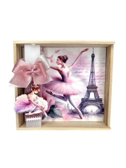 Λαμπάδα με Φωτιζόμενο Κουτί Μπαλαρίνα Παρίσι