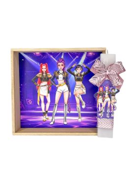 Λαμπάδα με Φωτιζόμενο Κουτί K-POP VioletStars