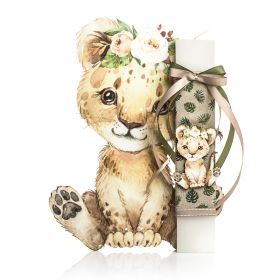 Λαμπάδα Lion Boho Indian Girl