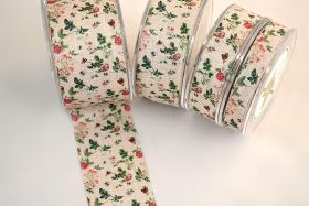 Κορδέλα Ποπλινα Ριγέ Le Champagne 1.3cm