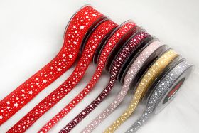 Κορδέλα Γκρο Stars And Stiches 1.3cm
