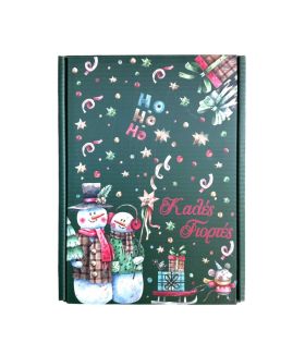 Κουτί Δώρου Χριστουγεννιάτικο με Χιονάνθρωπους διπλής όψης 1520