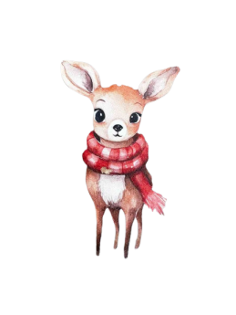 Στοιχείο Ελαφάκι με κασκόλ