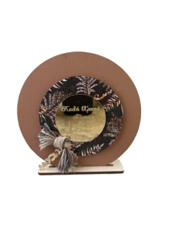 Διακοσμητικό Σταντ Στρόγγυλο καφέ