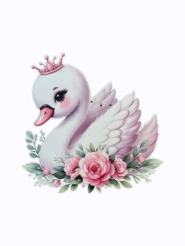 Θεματική Πλάτη Λαμπάδας Princess Swan